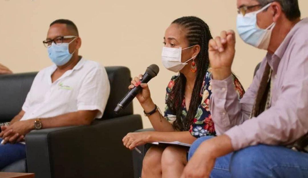 Participaron el reincorporado de las FARC y hoy alcalde de Turbaco, Guillermo Torres; y Uber Banquéz Martínez, reincorporado de las AUC