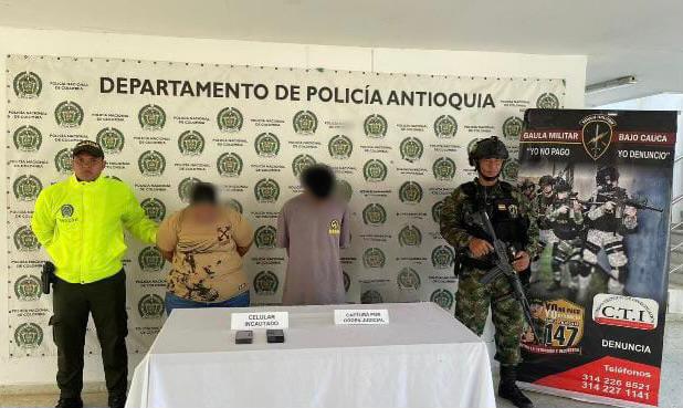 Capturados El Bagre- foto Ejército