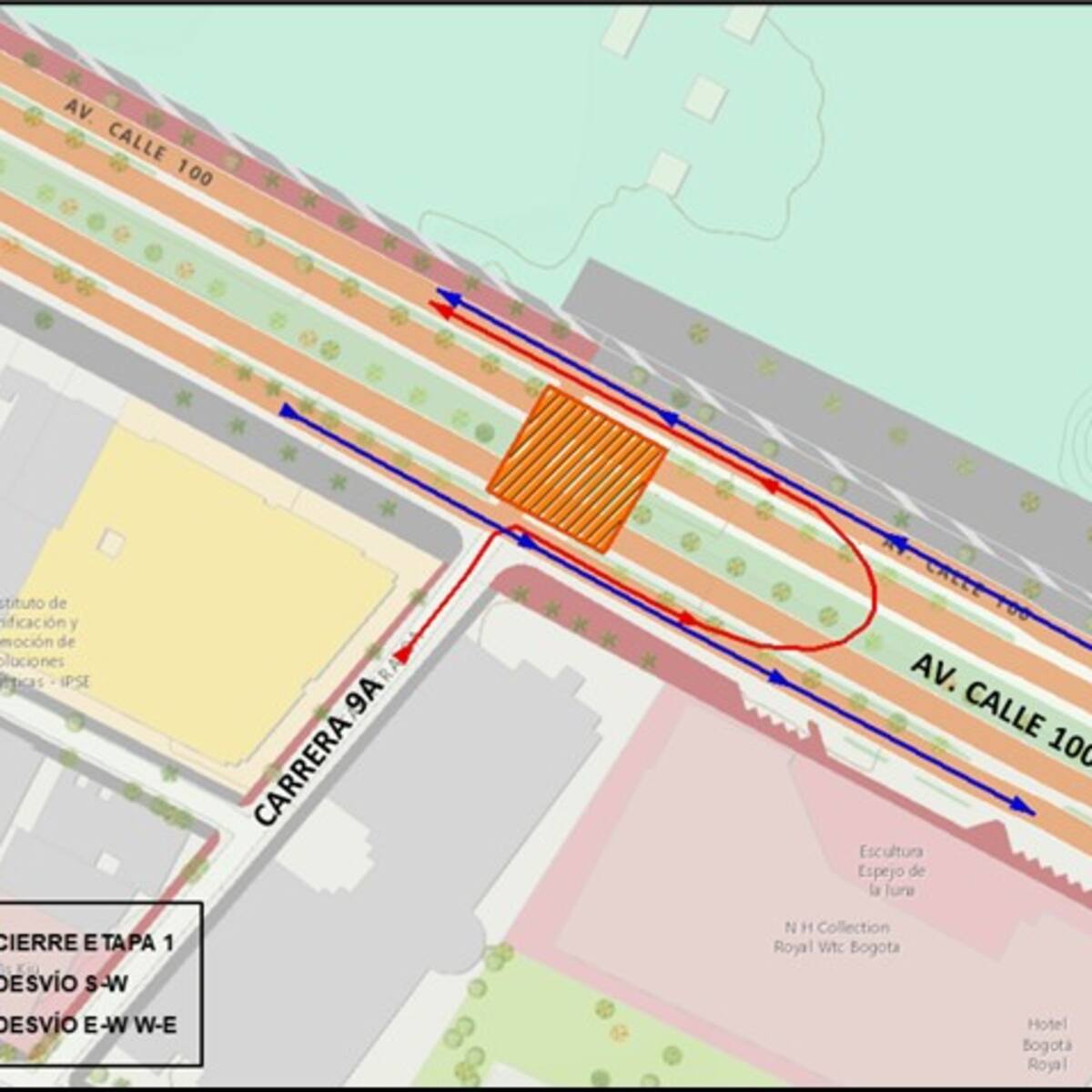 ¿Hasta cuándo va el cierre de la Calle 100 con Carrera Novena y por qué es?