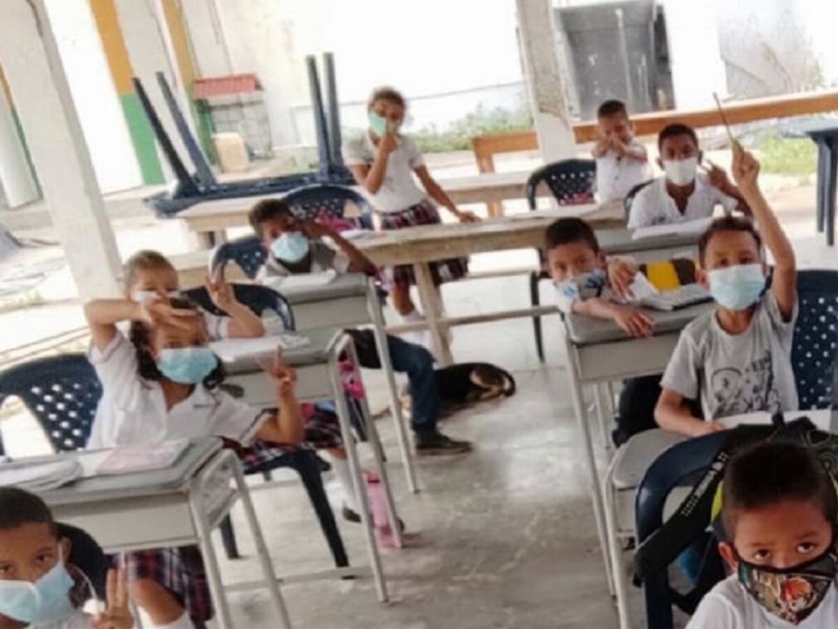 En San Jacinto del Cauca vuelven los niños a la presencialidad