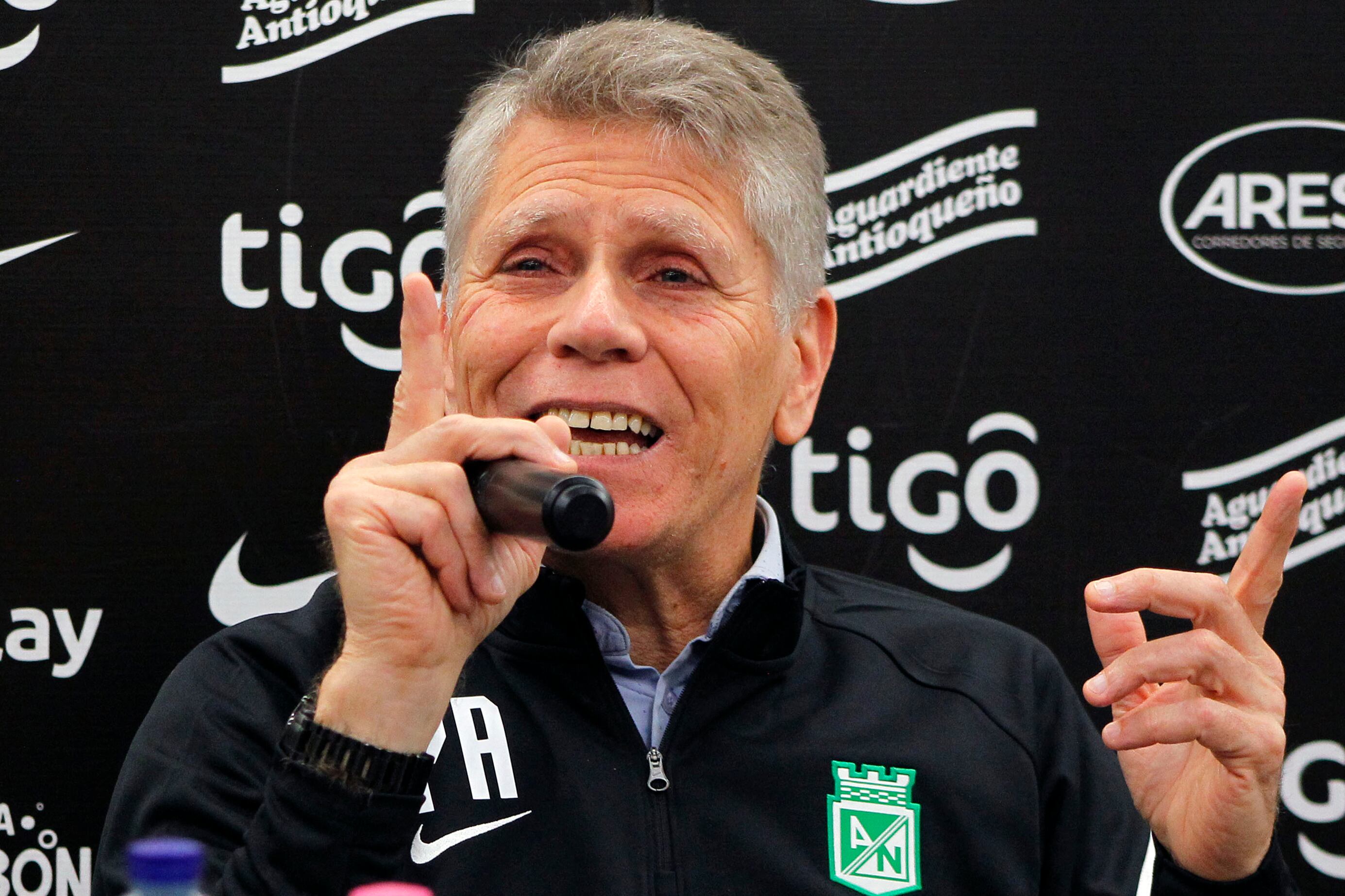Paulo Autuori, entrenador de Atlético Nacional. (Photo by FREDY BUILES / AFP) (Photo by FREDY BUILES/AFP via Getty Images)