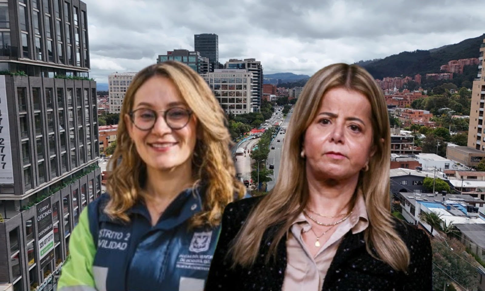 Ministra delgada de Transporte, Elsa Noguera y  María Fernanda Ortiz, secretaria de Movilidad de Bogotá.