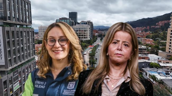 Ministra delgada de Transporte, Elsa Noguera y María Fernanda Ortiz, secretaria de Movilidad de Bogotá.