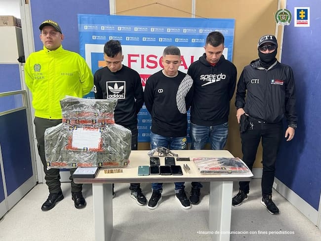 Tres personas capturadas en Espinal, Tolima