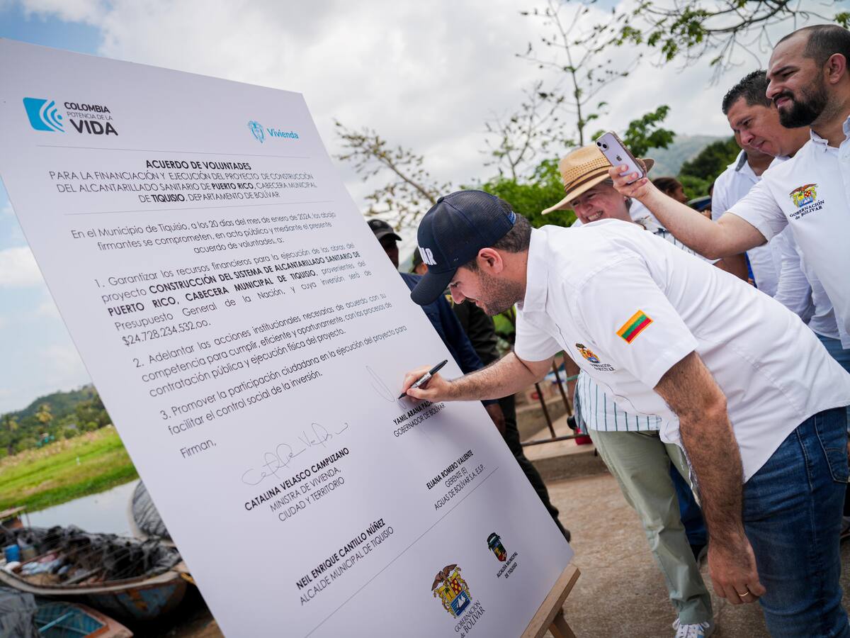 Municipio de Tiquisio- Bolívar tendrá acueducto con inversión superior a $27 mil millones