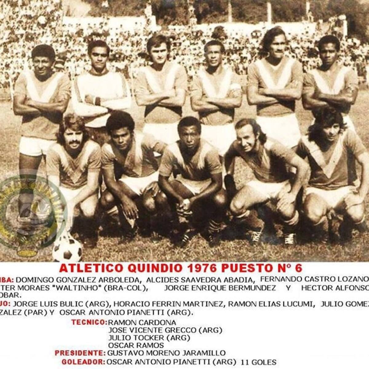 El Quindío de 1976 en El Pulso del Fútbol