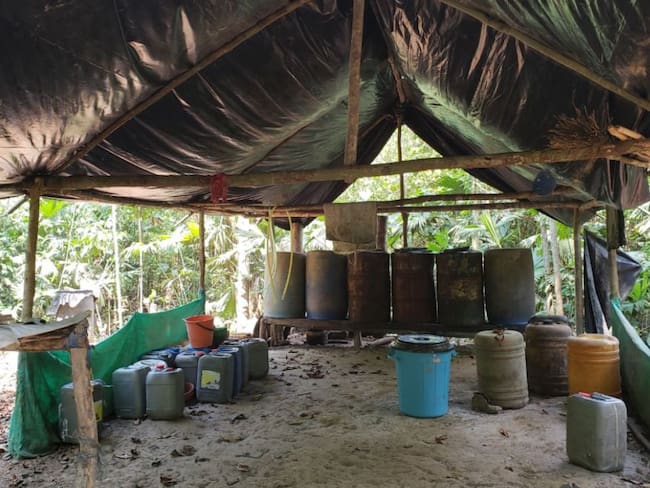 Desmantelan laboratorio para el procesamiento de coca en el sur de Bolívar