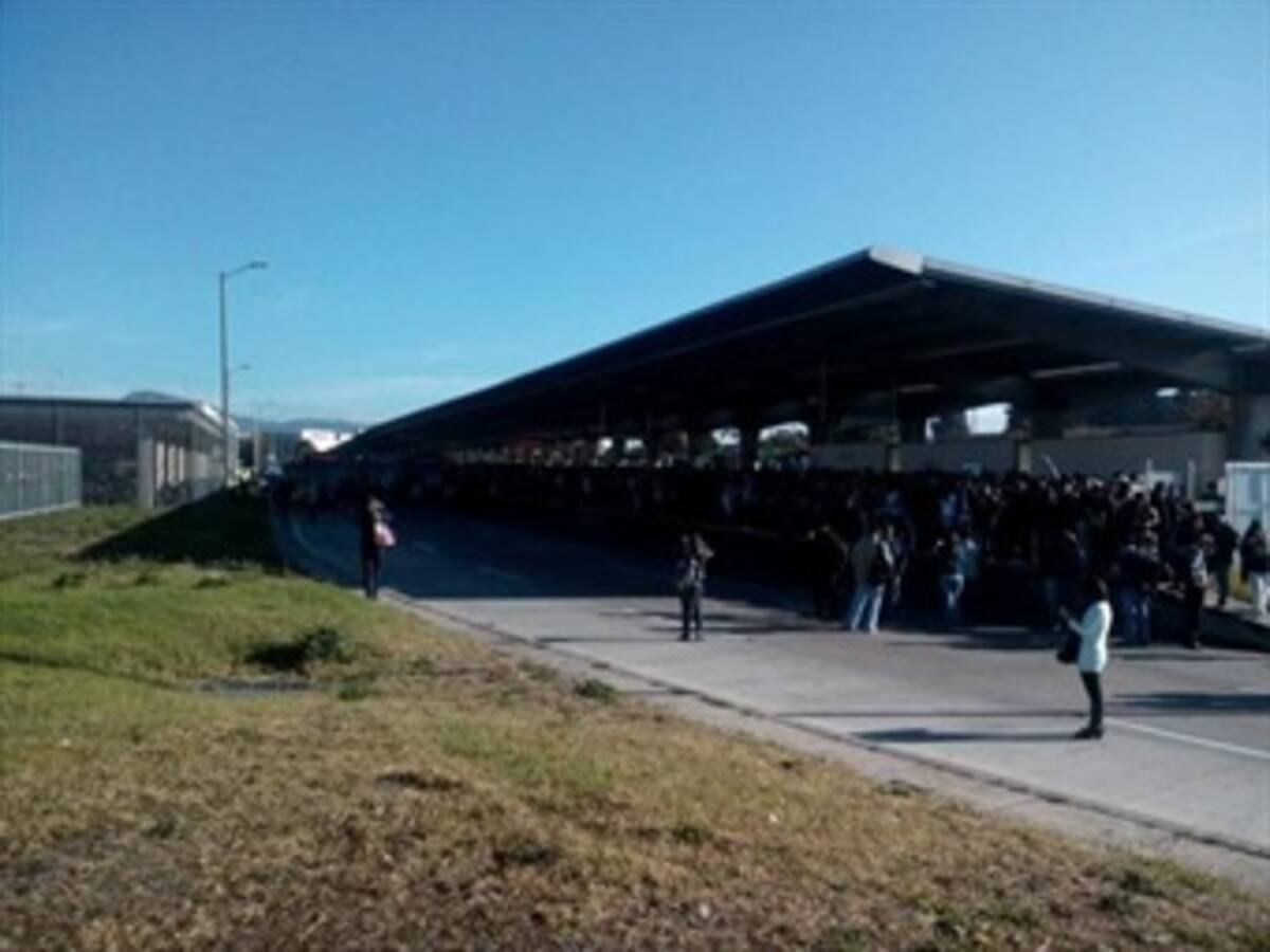 Usuarios bloquearon Portal Suba de Transmilenio