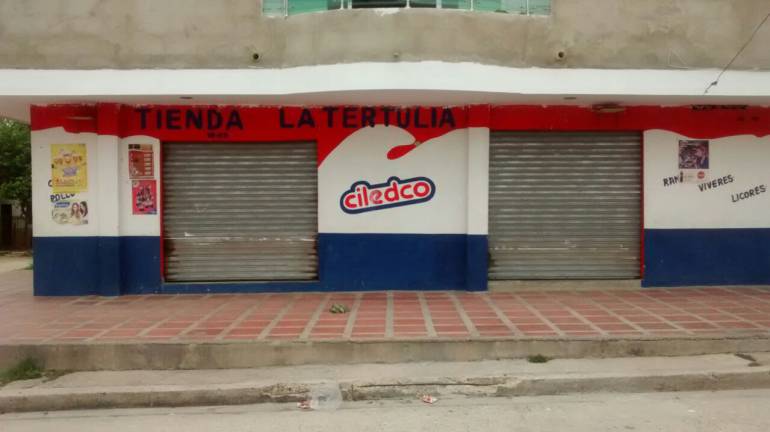 Establecimiento al sur de Barranquilla, donde fue asesinado el tendero. 