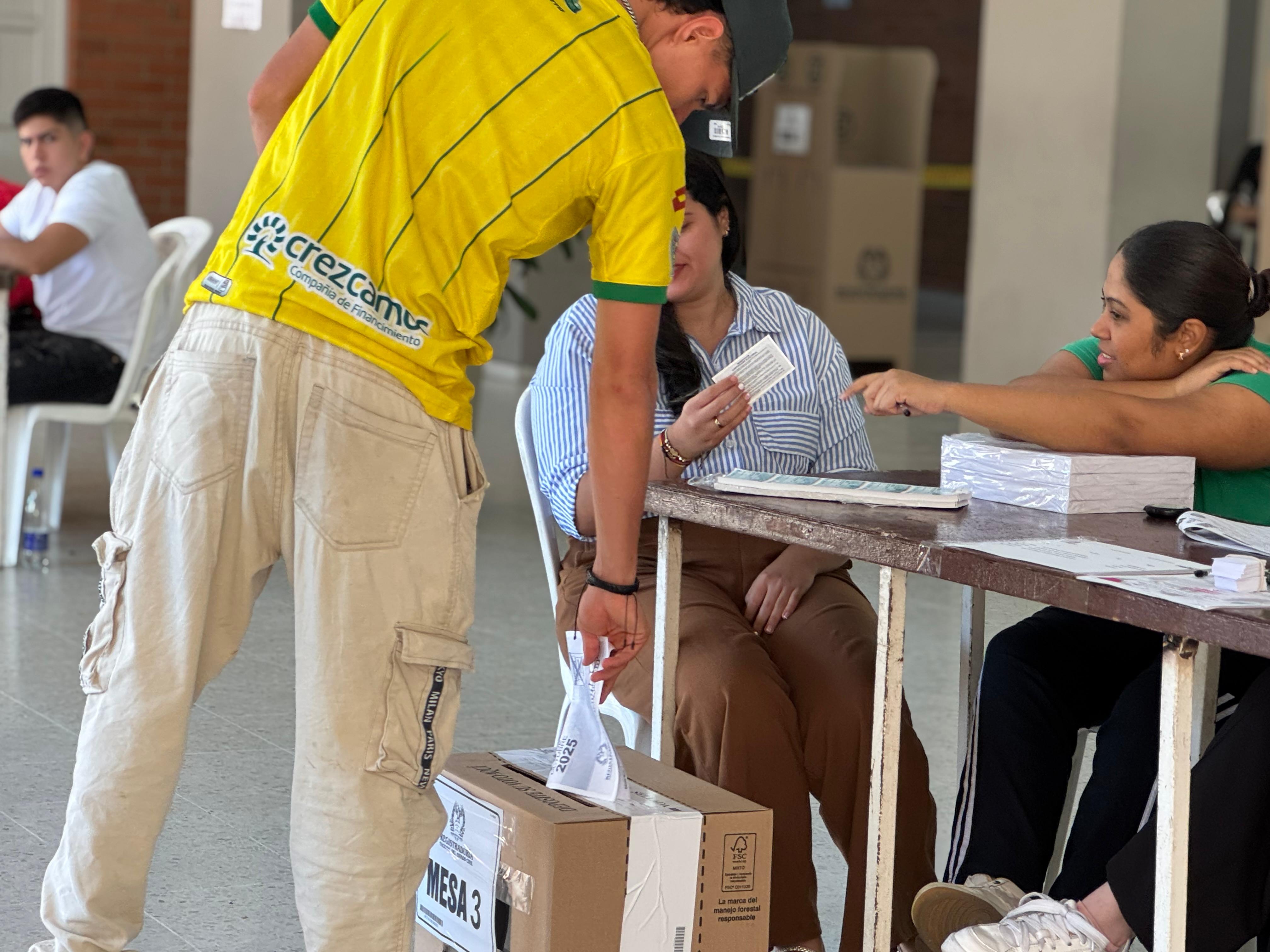Poca participación en Santander durante las elecciones de Consejos de Juventudes. Foto: Registraduría. 