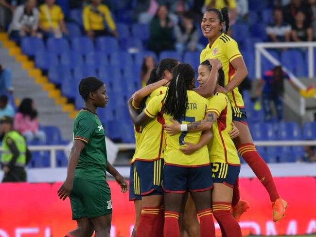 CALI 12 de noviembre de 2022. Amistoso de la Selección Colombia Femenina de mayores y selección de Zambia en el Estadio Pascual Guerrero (Raúl Palacios / El País)