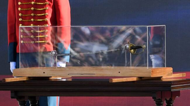 Espada de Bolívar. Foto: Juan Barreto / AFP vía Getty Images