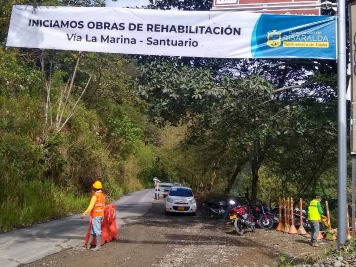 Retoman obras en la principal vía de acceso a Santuario