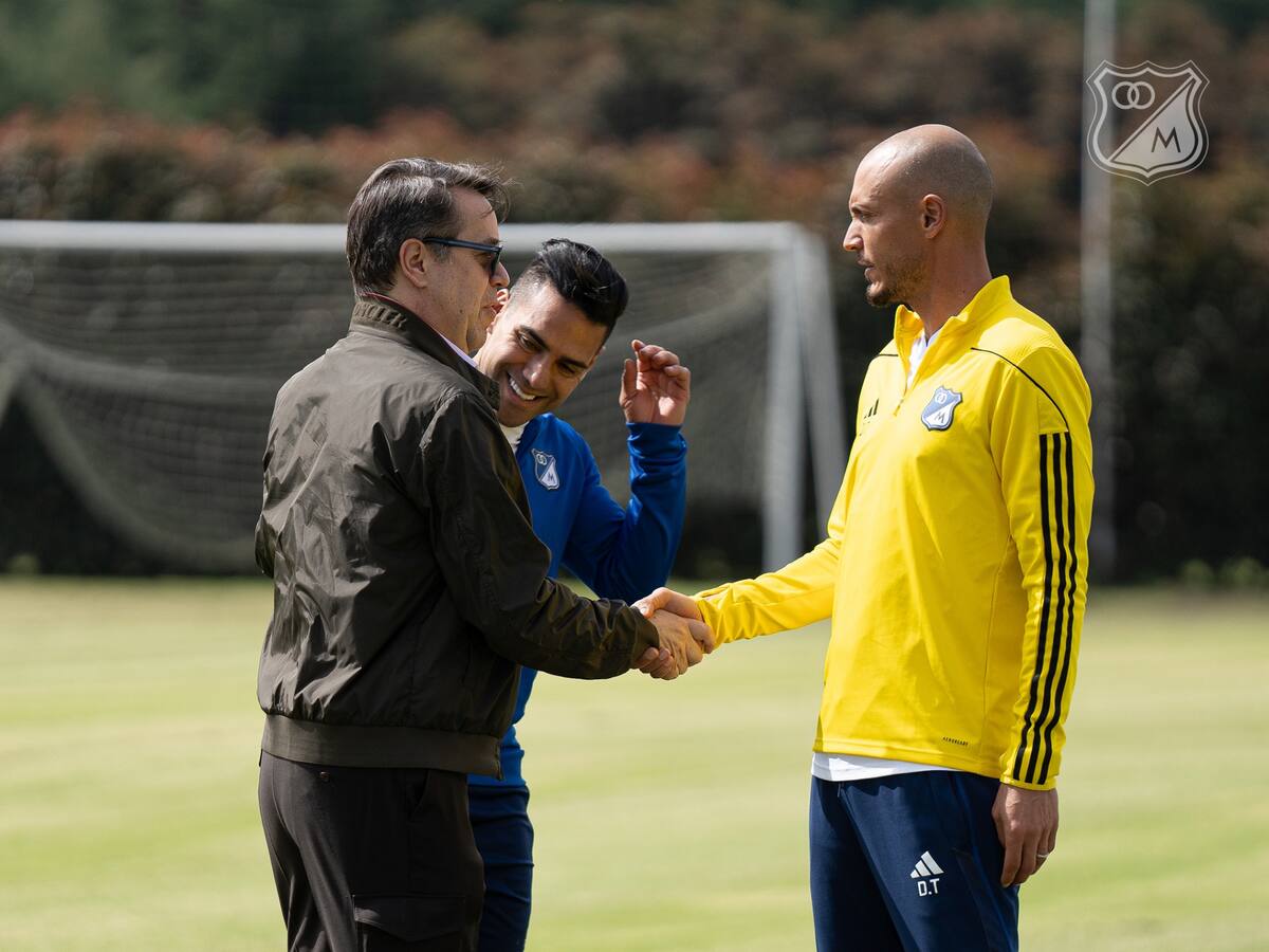 Millonarios y una foto que calma las aguas tras eliminación: Falcao, González y Serpa pasan página