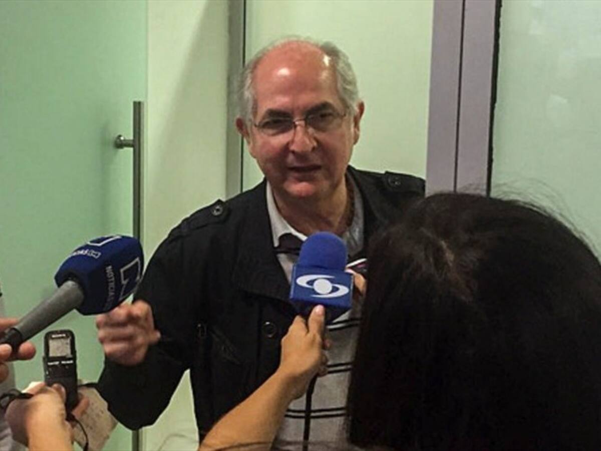 Opositor venezolano, Antonio Ledezma, partirá a Madrid en un vuelo de Avianca