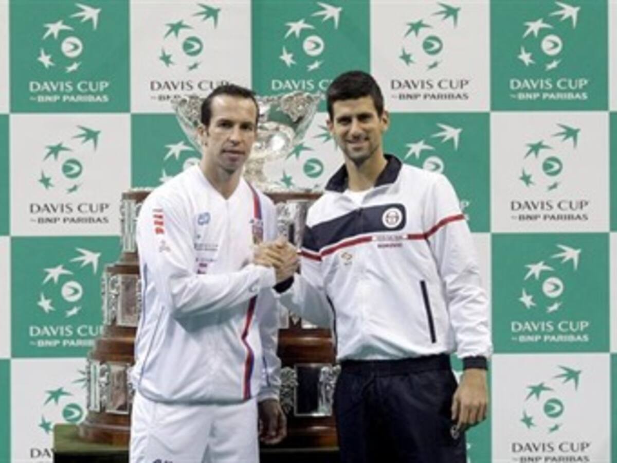 Djokovic y Stepanek abrirán la final de Copa Davis