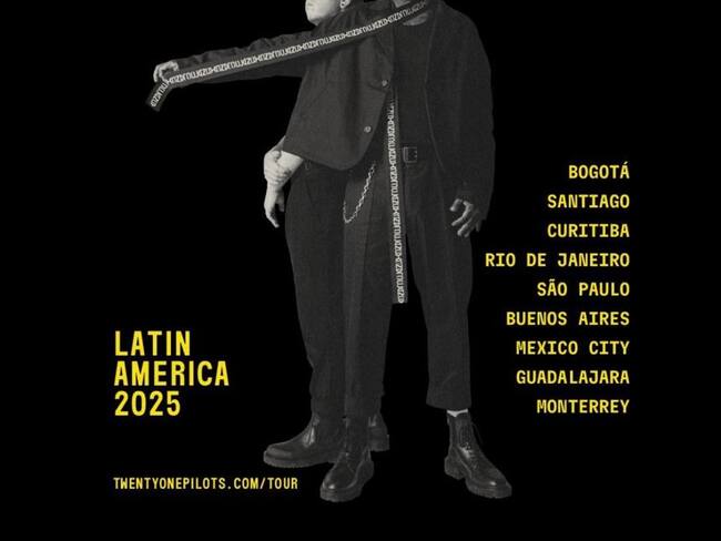 ¡Confirmado! Twenty One Pilots llega a Colombia por primera vez en concierto en solitario