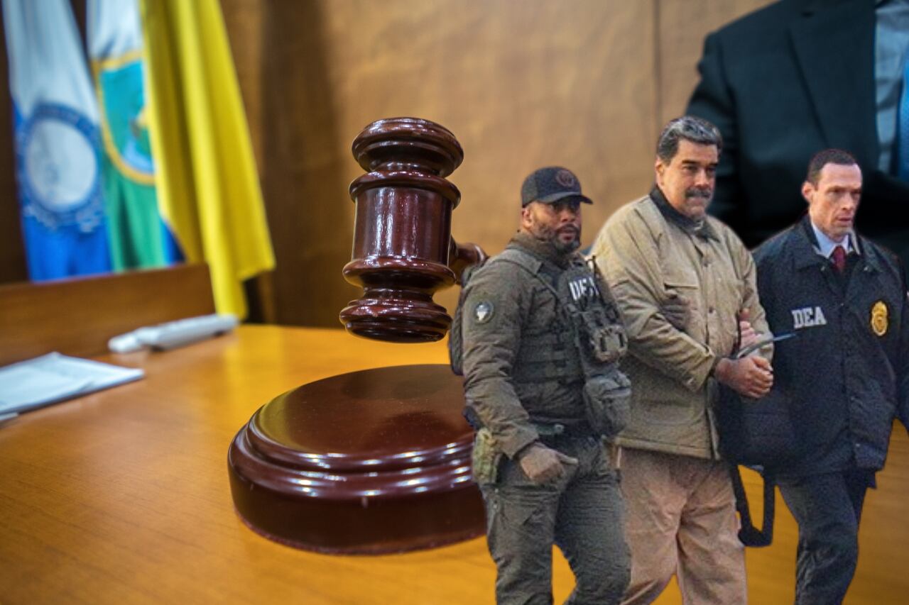 Imagen de referencia. Captura de Maduro y juez: Getty Images.