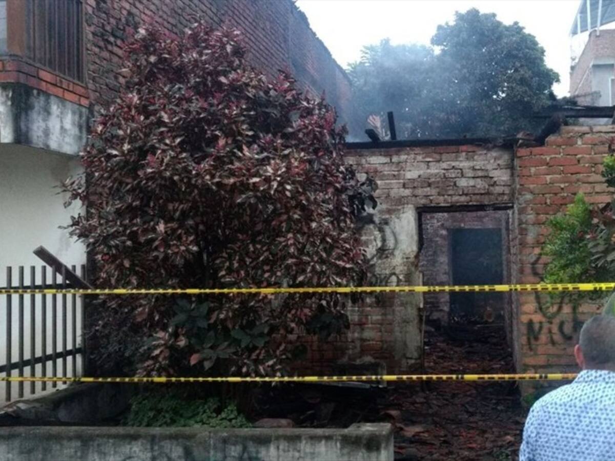 Murió hombre de 70 años en el incendio de su vivienda en Cali