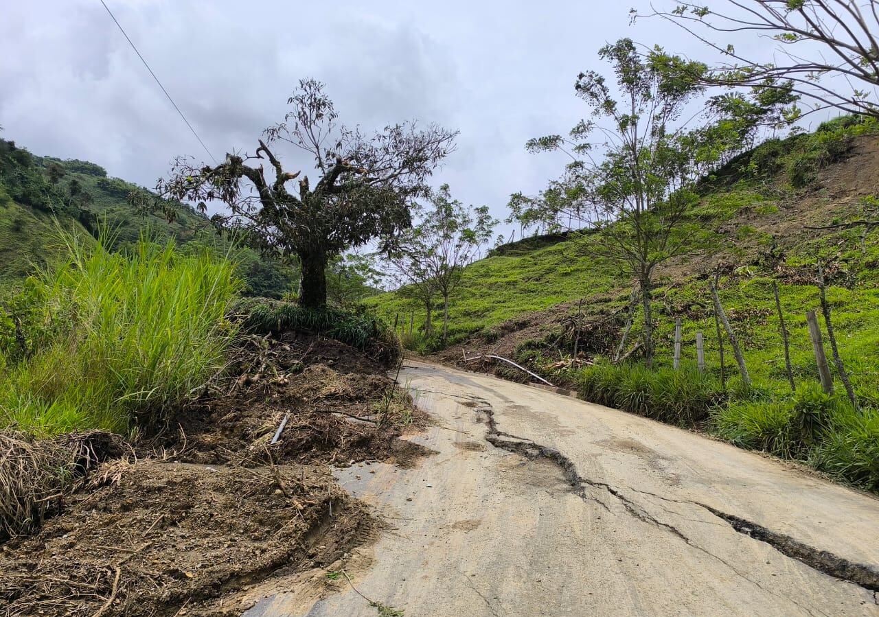 Carretera Neira - Varsovia - Filadelfia, en el departamento de Caldas. Foto suministrada.