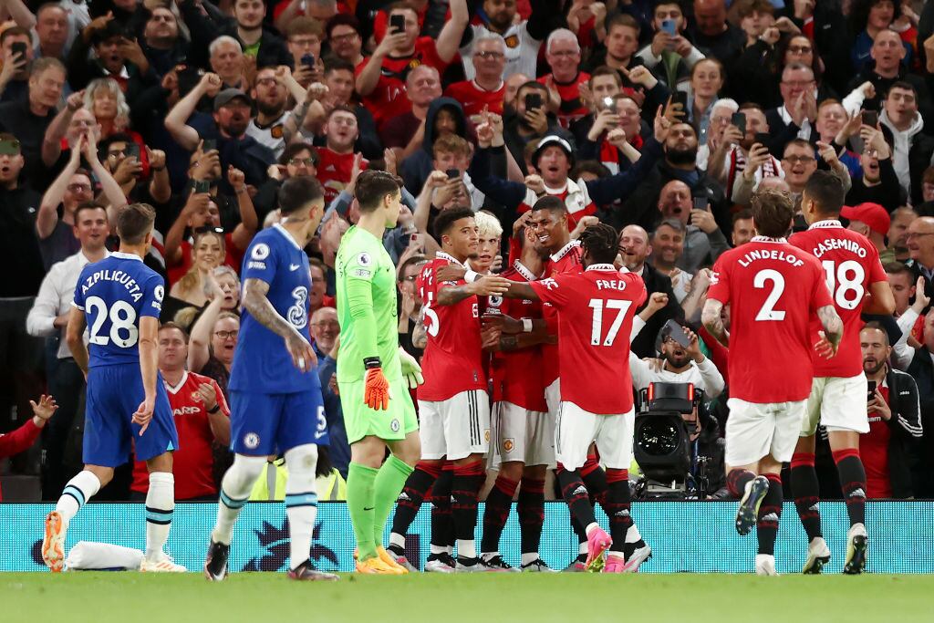 Manchester United derrotó a Chelsea por la Premier League y se clasificó a Champions (Photo by Naomi Baker/Getty Images)