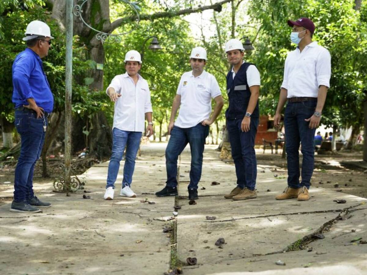 Acta protocolaria para iniciar obras de La Albarrada de Mompox