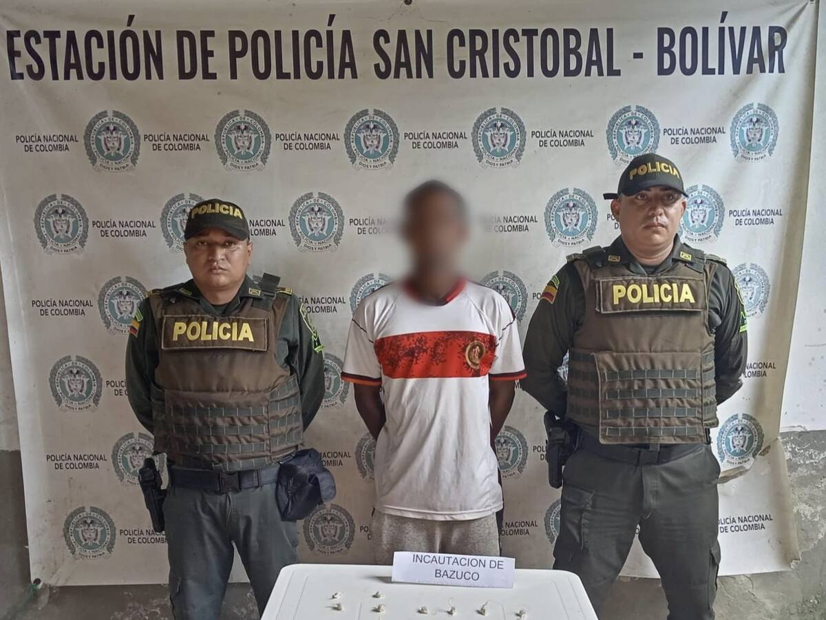 Cayó alias Cartagena por presunto tráfico de drogas en San Cristóbal- Bolívar