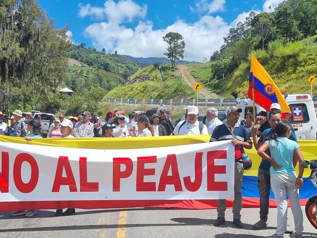 Protesta peaje Cúcuta Pamplona