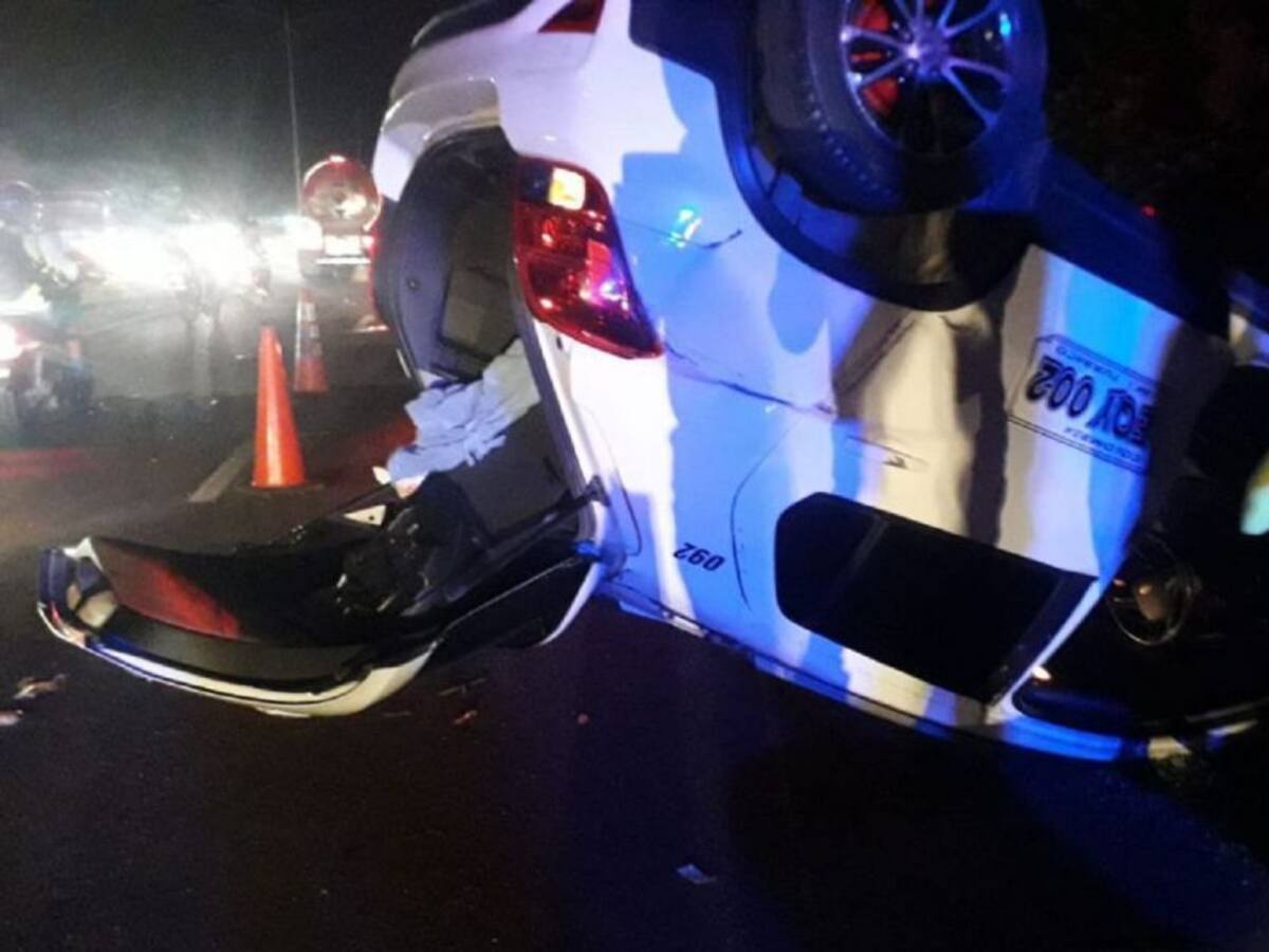 Dos muertos y un herido dejó accidente en la variante Cartagena