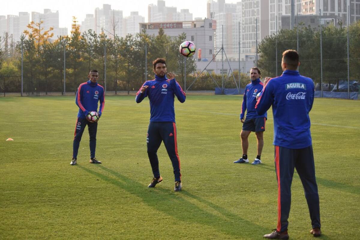 Los jugadores de la Liga Águila y Giovanny Moreno entrenaron.