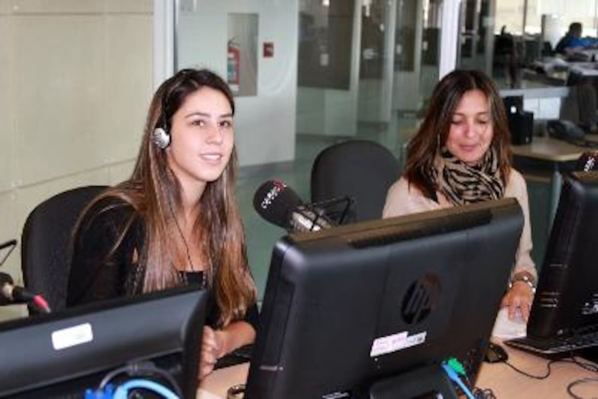 Clara Támara y Clara Estrada en el programa La Ventana del 29 de marzo.