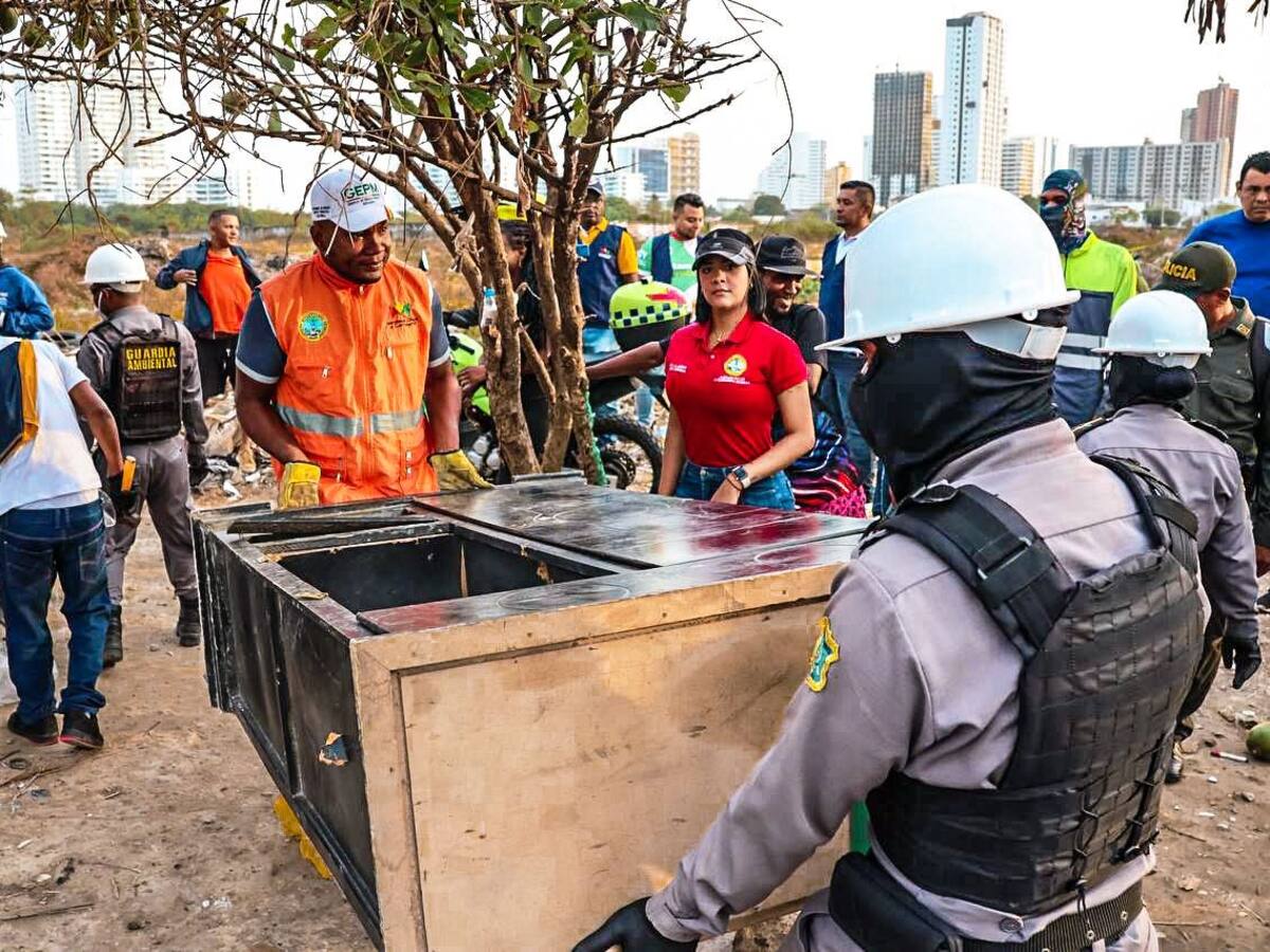 Operativo de intervención institucional por presunta ocupación indebida en Chambacú