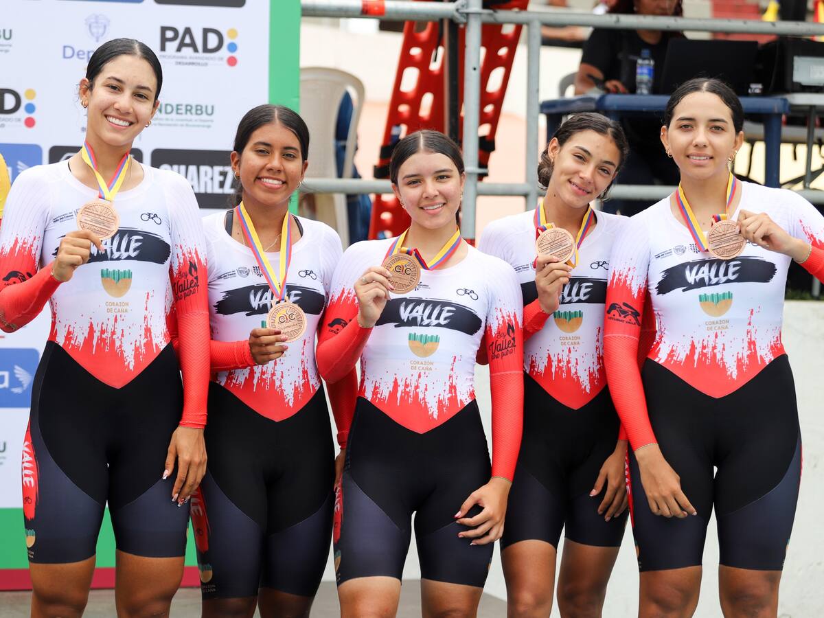 Valle suma 14 medallas en el Nacional de pista tras dos jornadas en Bucaramanga
