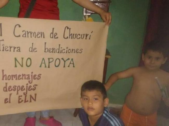 Habitantes del Carmen de Chucurí rechazaron acciones del ELN
