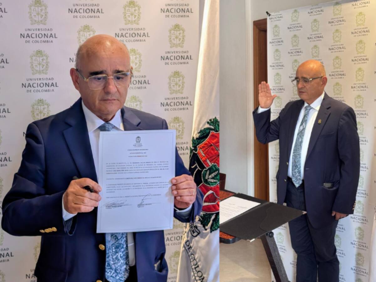 José Ismael Peña se posesiona como rector de la Universidad Nacional en su residencia