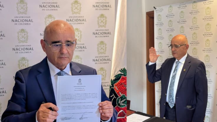 José Ismael Peña se posesiona como rector de la Universidad Nacional en su residencia