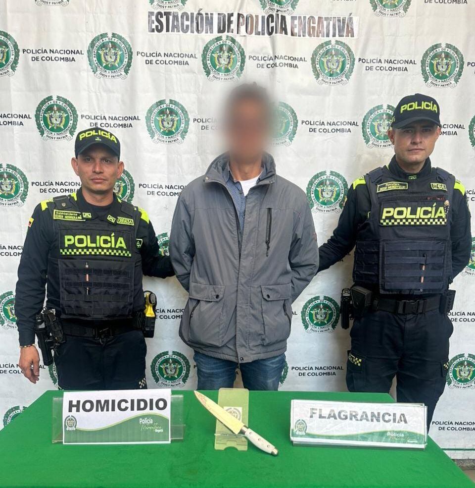 Autoridades capturaron a un hombre que asesinó a su abuelo de 93 años en Bogotá. Foto: Mebog.