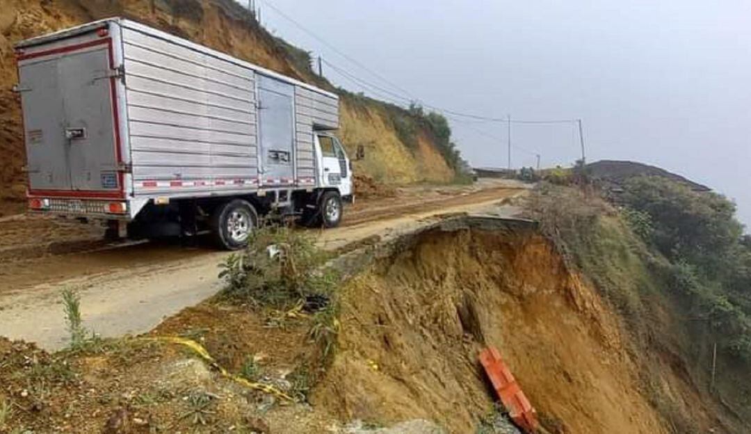 Deslizmiento en Caldas