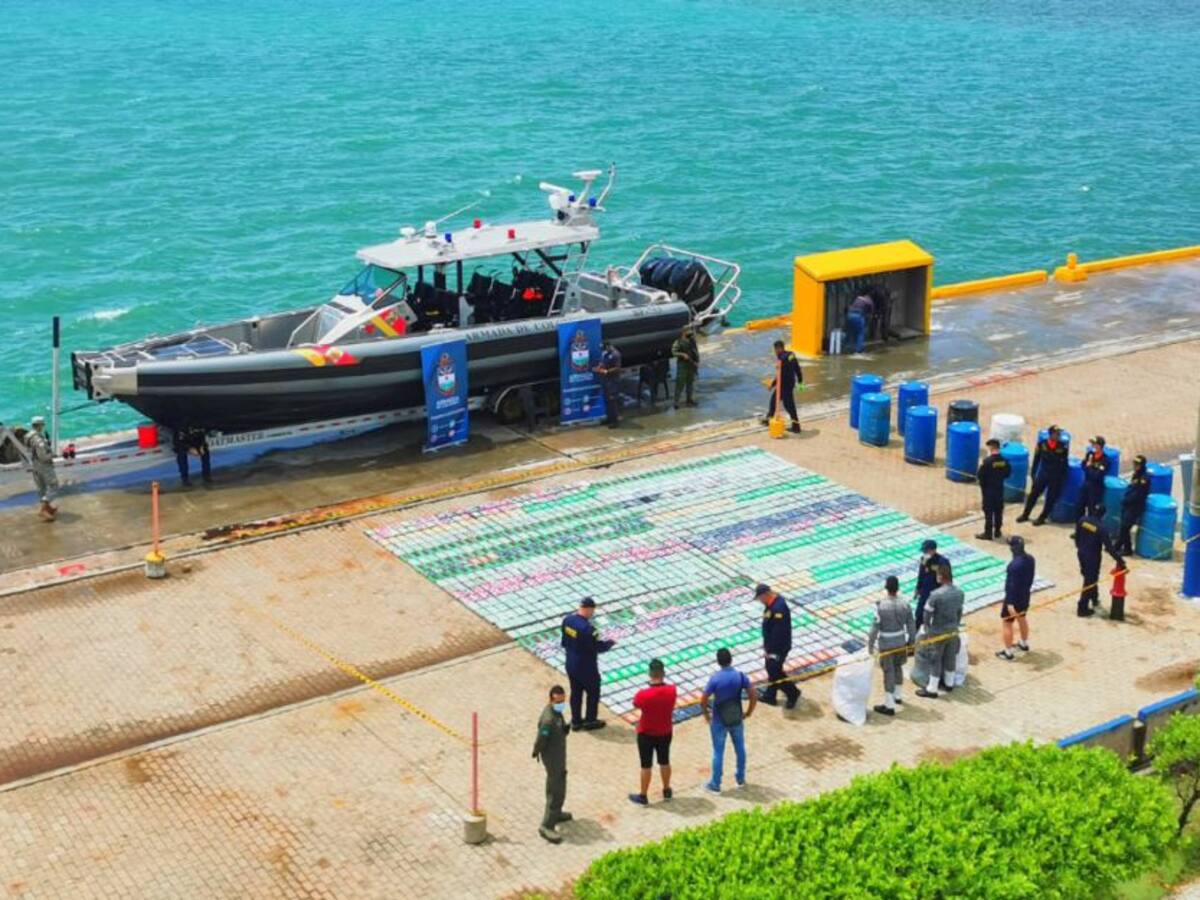Armada incauta más de 1.500 kilogramos de cocaína en San Andrés