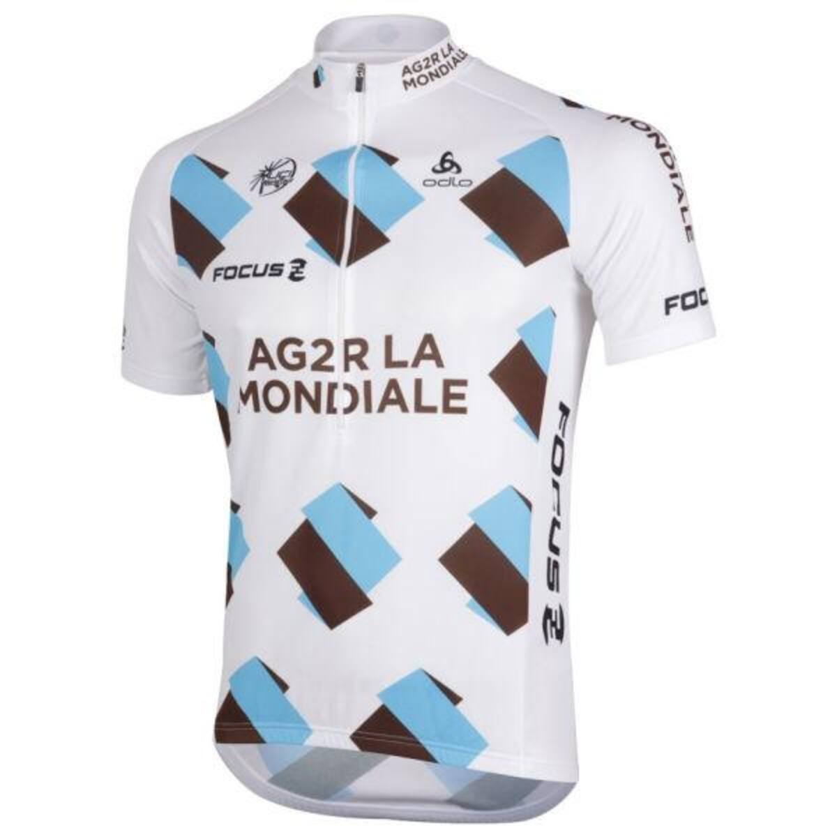 Este es el uniforme del equipo francés AG2R La Mondiale