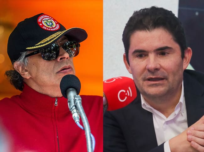 Gustavo Petro, Luis Felipe Henao y logo de Ecopetrol. Fotos: (Photo by Diego Cuevas/Getty Images) / Caracol Radio / (Photo Illustration by Thomas Fuller/SOPA Images/LightRocket via Getty Images)