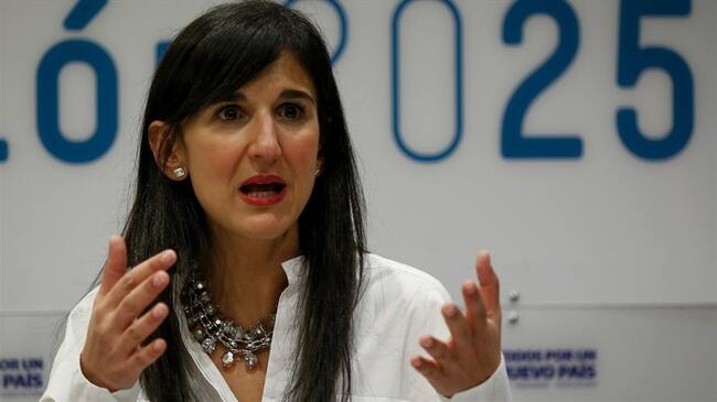 Yaneth Giha, Ministra de Educación. Foto: Colprensa - Mauricio Alvarado