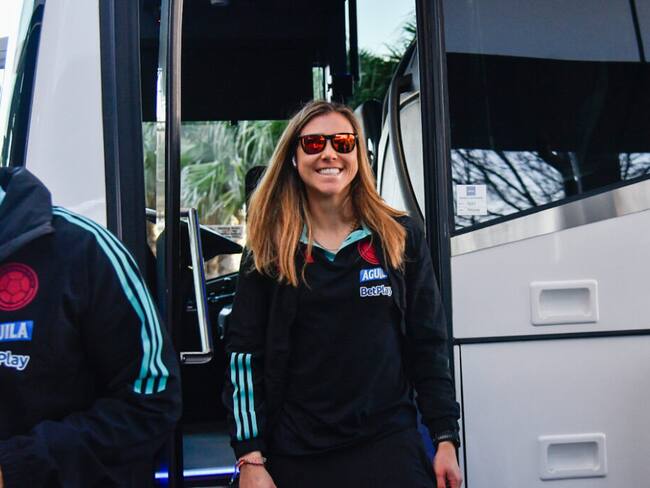 Catalina Pérez, portera de la Selección Colombia femenina, tras su llegada a Australia / FCF.