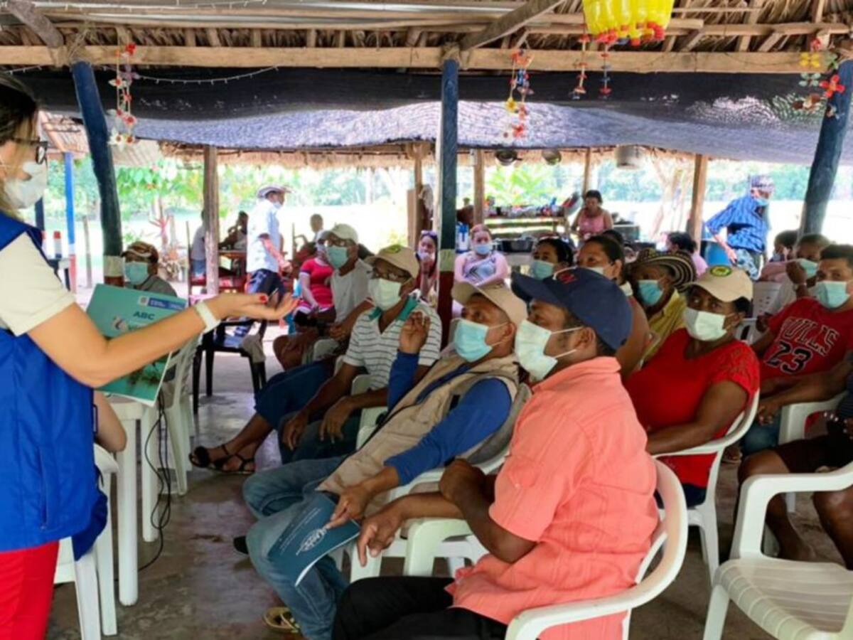 Comunidad étnica de Verruguita aprobó documento de caracterización del daño