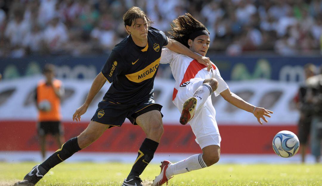 Falcao García es uno de los colombianos que ha marcado gol en un 'Superclásico' argentino.