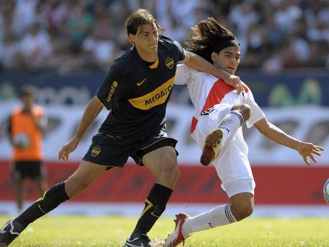 Falcao García es uno de los colombianos que ha marcado gol en un &#039;Superclásico&#039; argentino.