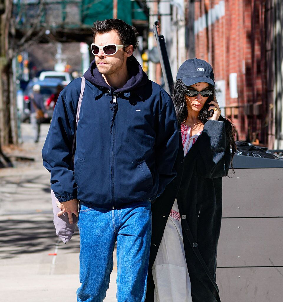NEW YORK, NY - MARCH 09:  Harry Styles and Zoe Kravitz are seen on March 09, 2026 in New York City.  (Photo by XNY/Star Max/GC Images)