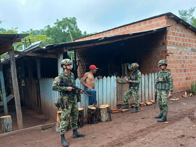 Búsqueda por parte de fuerzas armadas en La Guajira./ Foto: FF.MM