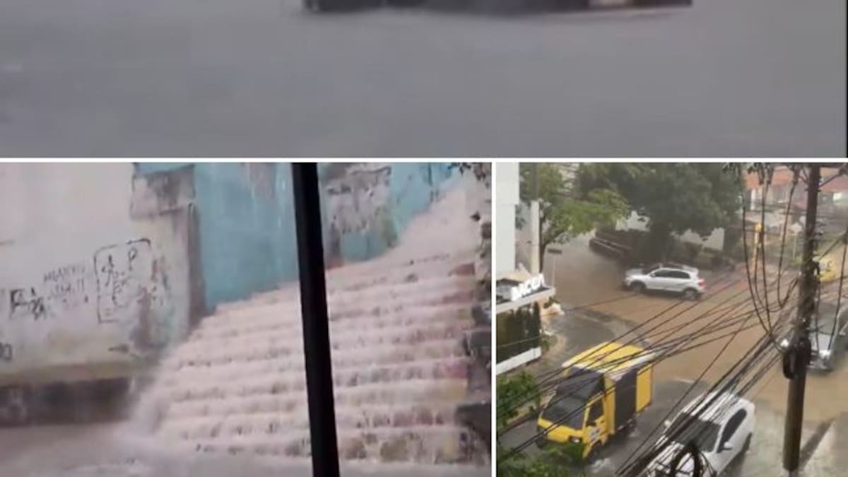 Intenso aguacero provocó inundaciones y emergencias en Bucaramanga