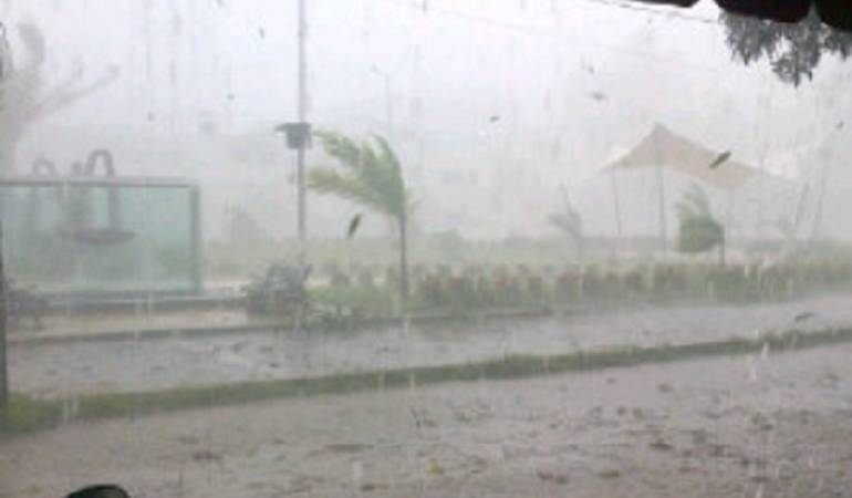 Fuertes lluvias.